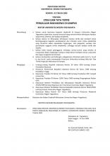 Rector's Decree Number 03 of 2009 